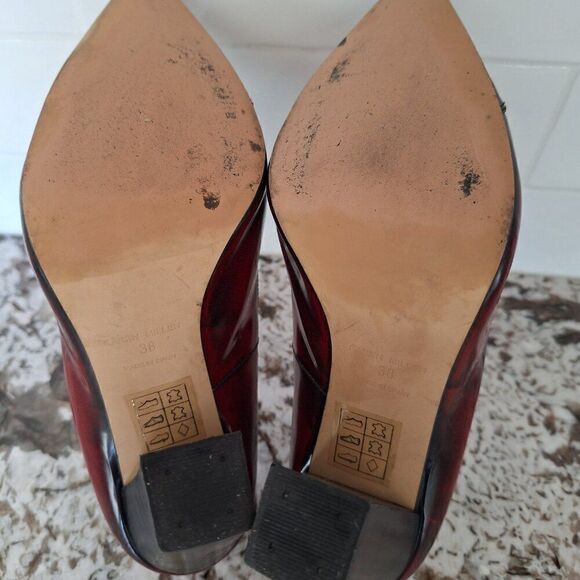Karen Millen Pums  red Leather Heels size 38 - Picture 8 of 10